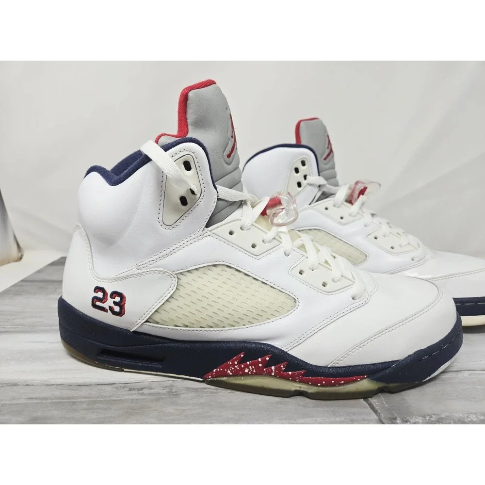 Jordan 5 Retro‎ Olympic 2011 Men's Size 13 Independence Day 136027-103 CLEAN!